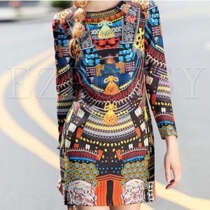 New with tags. Ezpopsy colorful mini dress M.